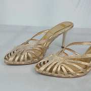 Women's Pointed Toe Stiletto Pumps (Gold) – Shop at OWNLUXE