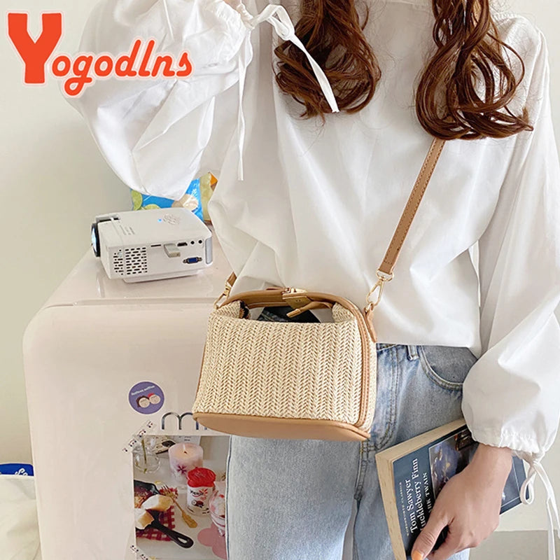 Straw Woven Crossbody Bag | OWNLUXE