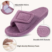 Women’s Fuzzy Orthopedic House Slippers with Arch Support