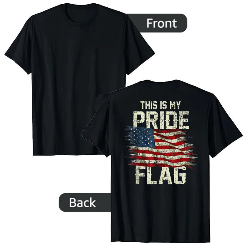 "This Is My Pride Flag" USA Patriotic T-Shirt — 4th of July Tee | OWNLUXE
