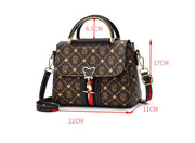 Luxury Designer Shoulder Bag - Printed Monogram Tote