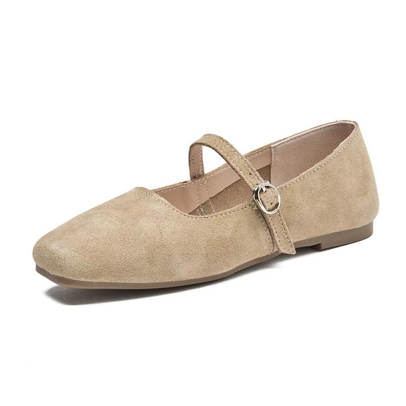 Women's Leather Flats (Yellow) – Shop at OWNLUXE