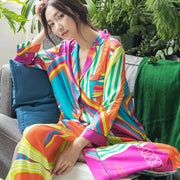 Two-Piece Satin Pajama Set (Short) – Shop at OWNLUXE