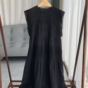 Women's Sleeveless Round Neck Lace Dress | OWNLUXE