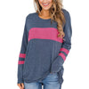 Women's Plus Size Colorblock Stripe Print Tunic T-shirt | OWNLUXE