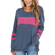 Women's Plus Size Colorblock Stripe Print Tunic T-shirt | OWNLUXE