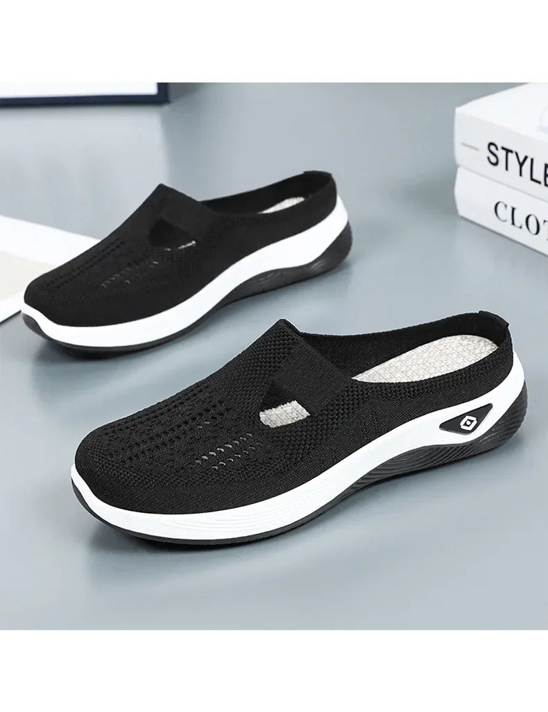 Breathable Mesh Slip‑On Flats – Lightweight Everyday Shoes