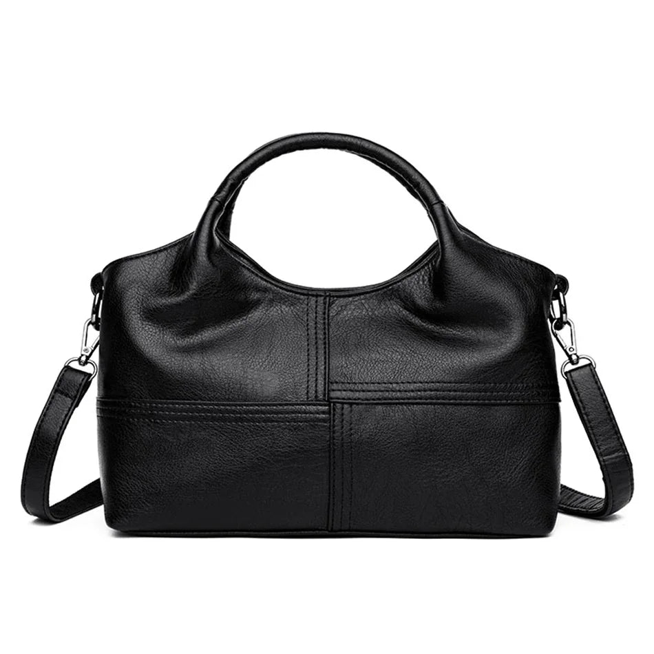 Soft Leather Crossbody Handbag - Casual Tote & Messenger Bag | OWNLUXE