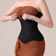 U-Shaped Waist Trainer Corset with Breast Lift - Steel Boned Shapewear