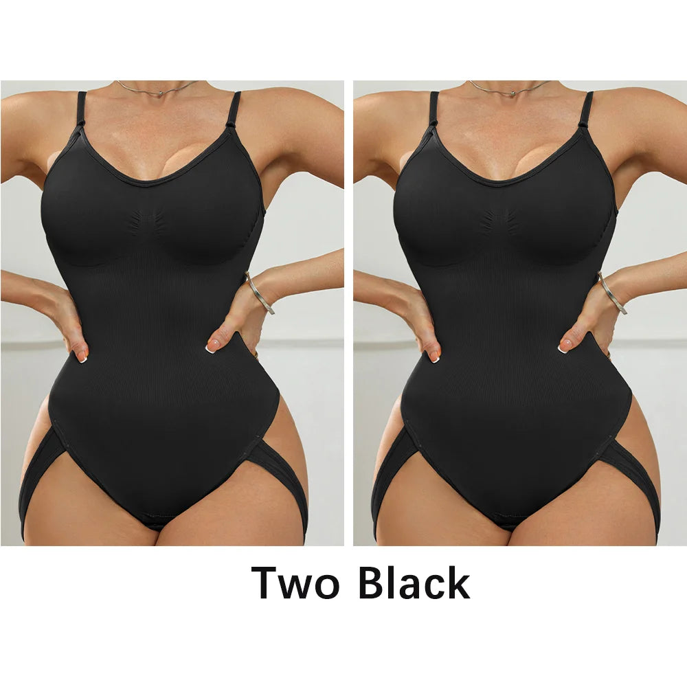 Medium Control Seamless Bodysuit Shaper – Wire‑Free