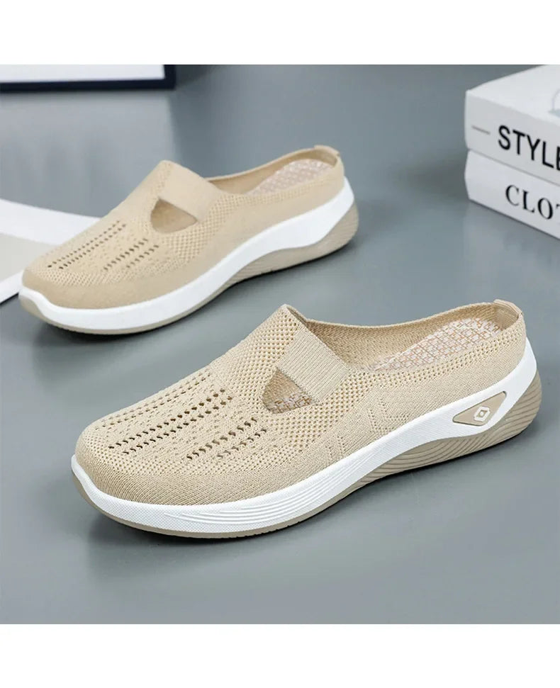 Breathable Mesh Slip‑On Flats – Lightweight Everyday Shoes