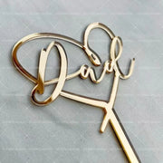 Father’s Day Acrylic Sign – Modern Clear Tabletop Décor