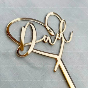 🎉 Father’s Day Acrylic Sign | Panneau Acrylique Fête des Pères – Décor de Table ou de Fête