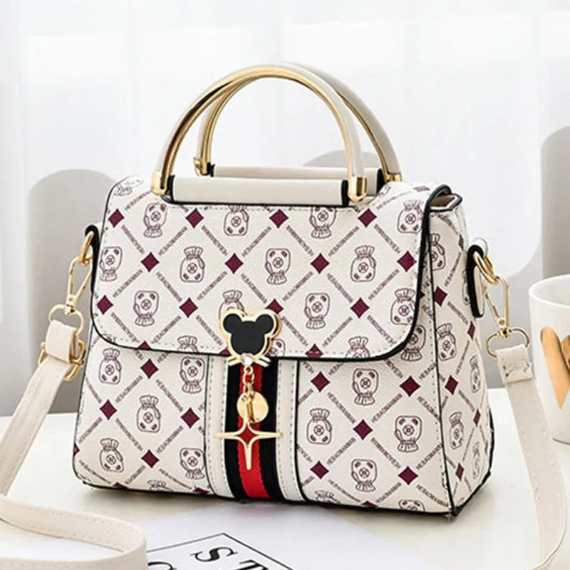 Luxury Designer Shoulder Bag - Women's Printed Monogram Tote Handbag