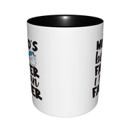 World’s Best Father Mug – 11 oz Ceramic with Black Handle