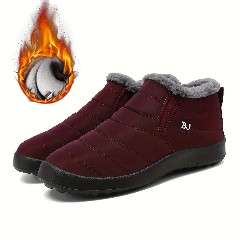 Women’s Waterproof Warm Snow Boots – Non-Slip Low Hiking Shoes