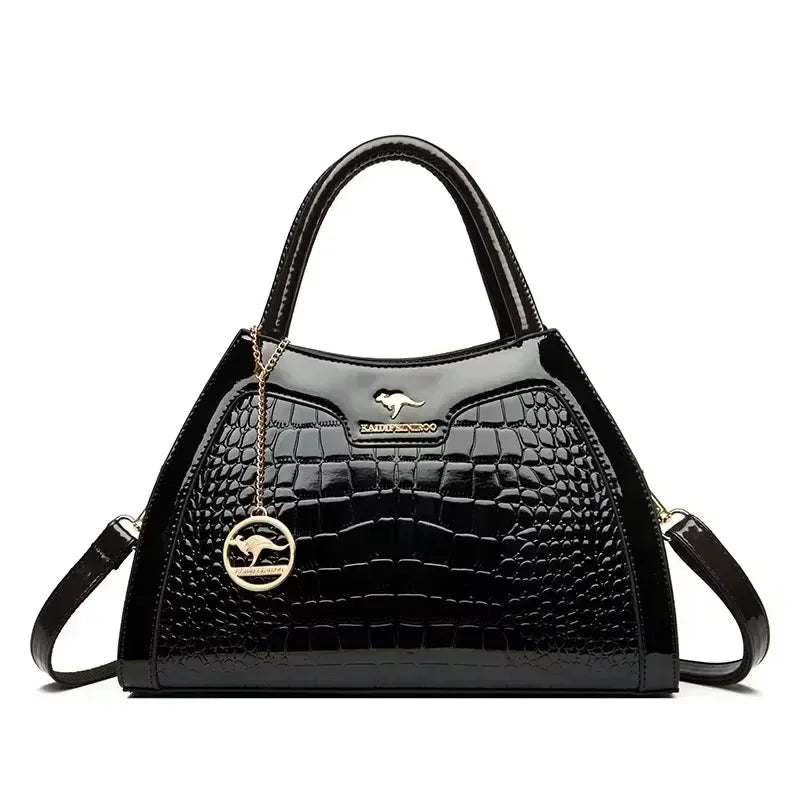 Animal Print Large Capacity Tote Bag - Soft Leather Crossbody | OWNLUXE