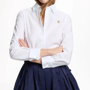 Letter Long-Sleeve Blouse | OWNLUXE