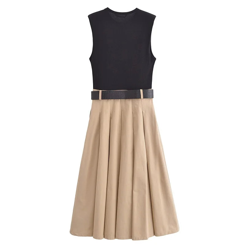 Women's Sleeveless Midi Dress | OWNLUXE