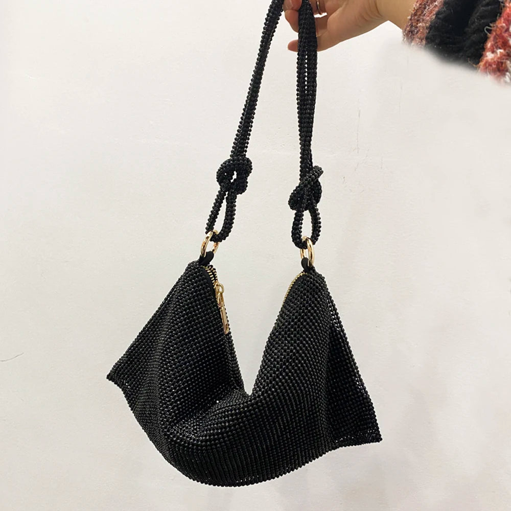 Crystal Hobo Evening Bag | OWNLUXE