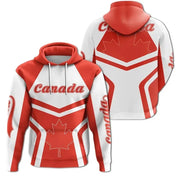 Canadan Flag 3D Printed Harajuku Canada Hooded Hoodie | OWNLUXE