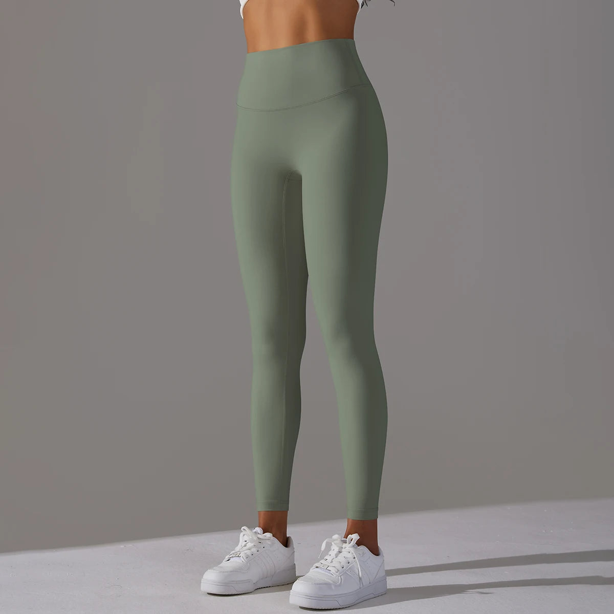 Women's High Waist Leggings (Taupe) | OWNLUXE