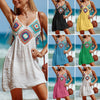 Crochet Knit V-Neck Swim Cover-Up | OWNLUXE