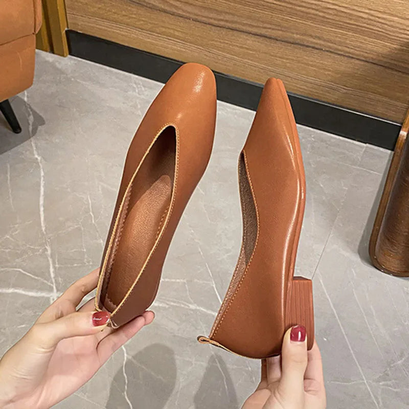 Women's Square Toe Retro Flats – Shop at OWNLUXE