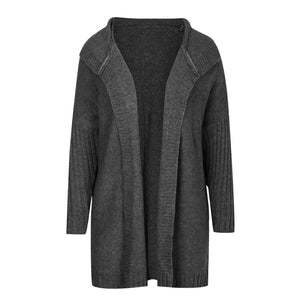 🧥 Women's Color Block Knit Cardigan – Cozy Stylish!