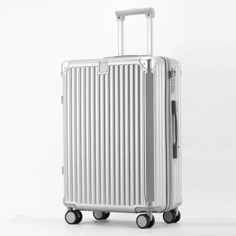 ABS Spinner Luggage with Cup Holder & Wet-Dry Storage