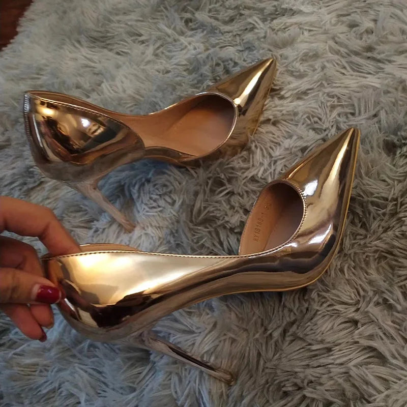 Women's High Heel Pointed Toe Pumps Slip On Fashion Stilettos
