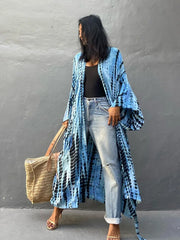Tie-Dye Printed Boho Swim Cover-Up | OWNLUXE