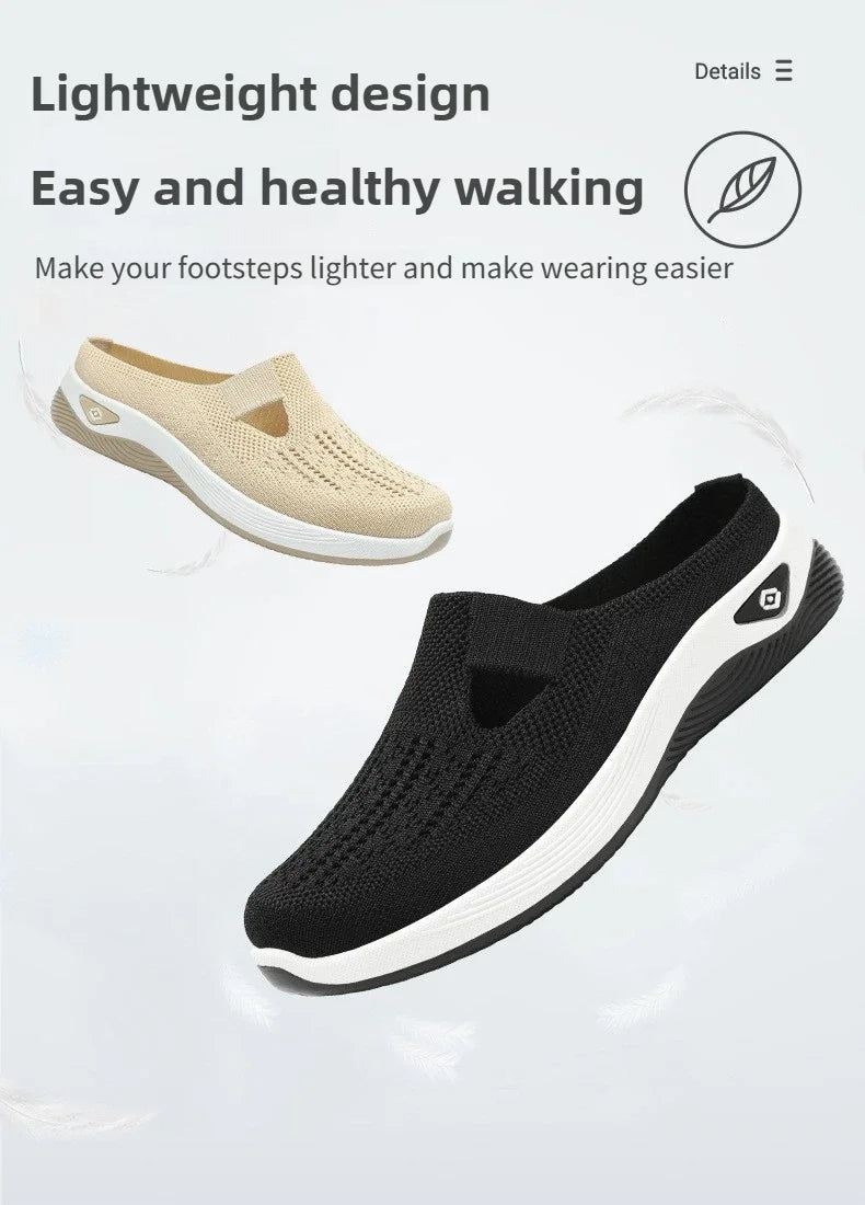Breathable Mesh Slip‑On Flats – Lightweight Everyday Shoes