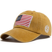 Cotton Retro Baseball Cap Flag | OWNLUXE