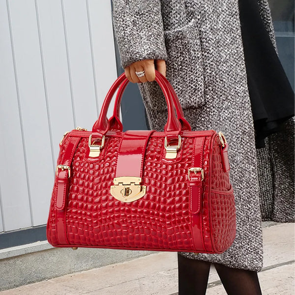 Genuine Leather Boston Bag – Shop at OWNLUXE