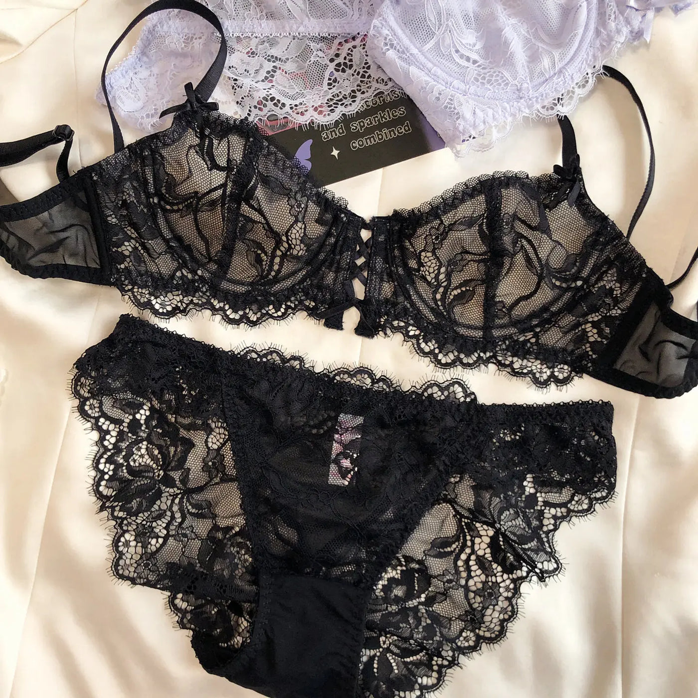Hollow Push-Up Lace Embroidered Briefs | OWNLUXE