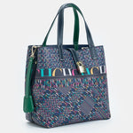 Load image into Gallery viewer, CH Luxury Brand Tote Bag - Italian Letter Print with Lock Design
