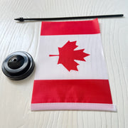 Canadian Desk Flag – Polyester Maple Leaf Office & Decor Banner | OWNLUXE