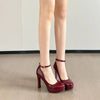 Waterproof Leather Platform Heels | OWNLUXE