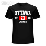 100% Cotton Canada Flag T-Shirt - Unisex Casual Tee