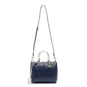 PU Leather Letter-Print Crossbody Bag | OWNLUXE