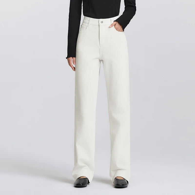 Semir 2025 Spring Straight Jeans - Simple Long Trousers