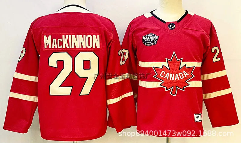 Canada Team Ice Hockey Jersey – Embroidered Training Uniform
