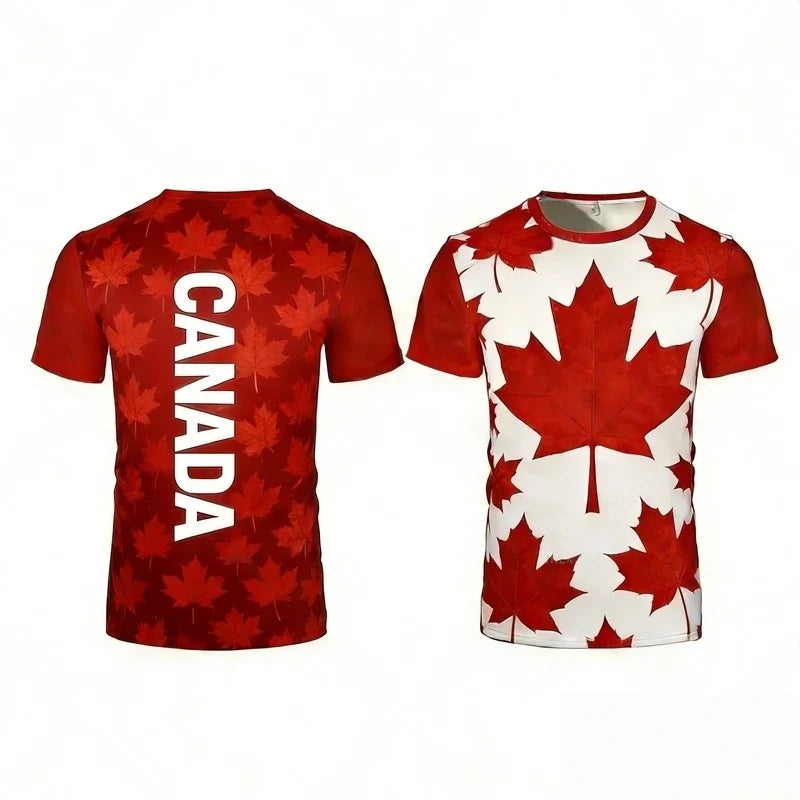 Canada Flag 3D Print T-Shirt – Quick-Dry Comfort | OWNLUXE