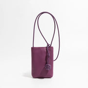 Leather Mini Phone Crossbody Bag – Shop at OWNLUXE