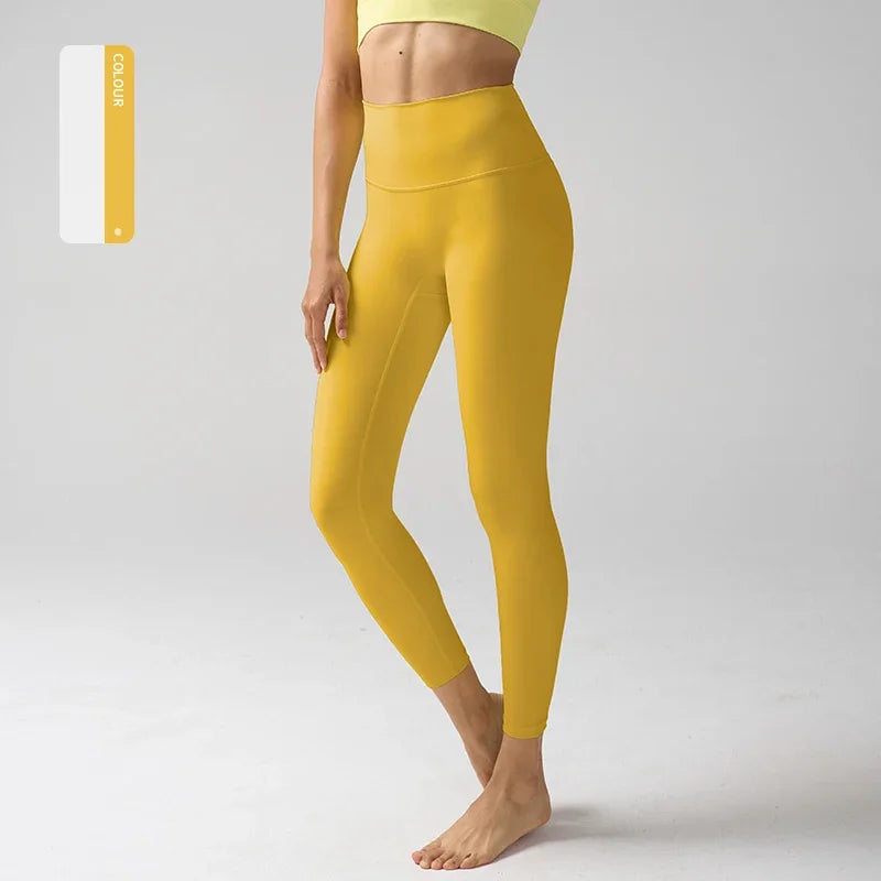 Women's High Waist Leggings (Fog Blue) | OWNLUXE