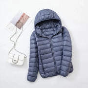 Women's Hooded Packable Ultralight Puffer Jacket | OWNLUXE