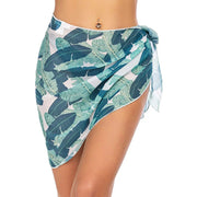 Ruffle Wrap Sheer Chiffon Swim Cover-Up | OWNLUXE