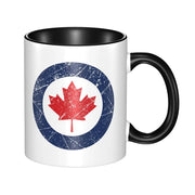 Canada Canadian Maple Leaf Roundel Mug Funny Ceramic Coffee Cups Tea Mugs Milk Cup Drinkware Gift for Friends