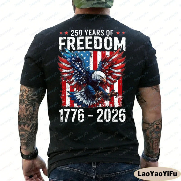 250 Years Of Freedom 1776 Patriotic Bald Eagle USA Flag | OWNLUXE